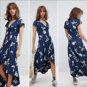 NWOT Free People Lost In You Floral Midi Dress